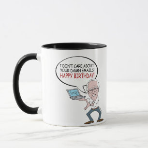 Caneca Saudações de Bernie Sanders - Não me importo com o