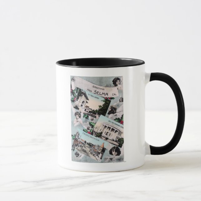 Caneca Saudações de com Vistas CênicasSelma, CA (Direita)