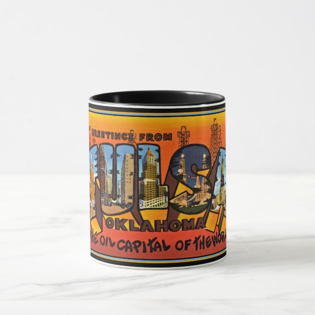 Caneca Saudações de Tulsa (Centro)