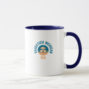 Caneca Saugatuck Michigan Hometown Coffee Mug