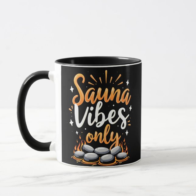Caneca Sauna Vibes Apenas Entusiasta Sauna Spa Day (Esquerda)