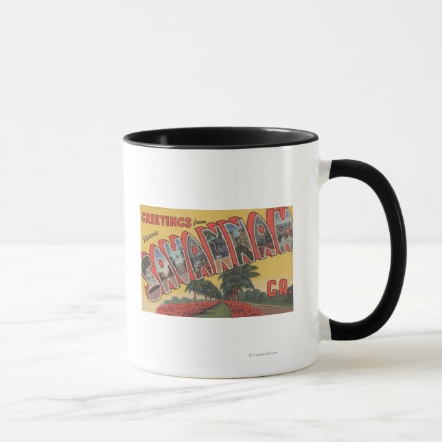 Caneca Savannah, Geórgia (Histórica) - Letra Grande (Direita)