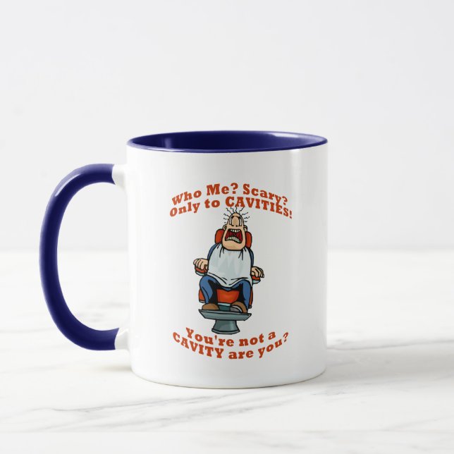 Caneca Scared do dentista (Esquerda)