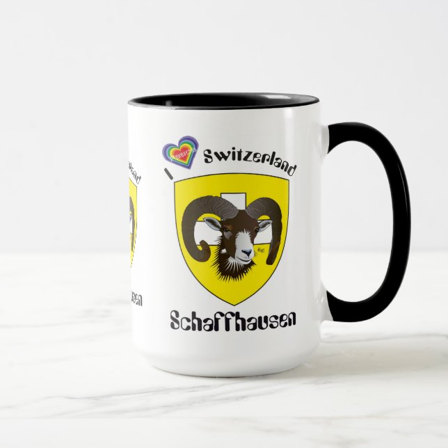 Caneca Schaffhausen Suíça Suisse Svizzera taça (Direita)