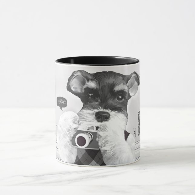 Caneca Schnauzer com câmera (Centro)