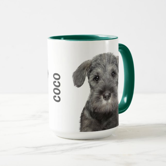 Caneca Schnauzer Mug Personalizado (Frente Esquerda)