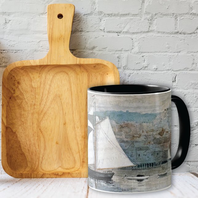 Caneca Schooners Sloop Navegando em Winslow Homer (Criador carregado)