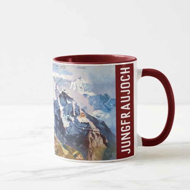 Caneca " Schweiz: 2021 - Jungfraujoch Panorama ... Tasse (Direita)