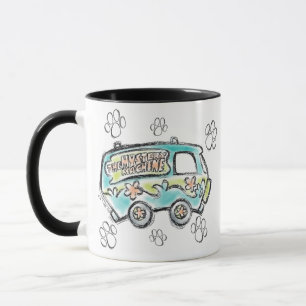 Caneca Scooby-Doo   Esboço da Máquina Misteriosa