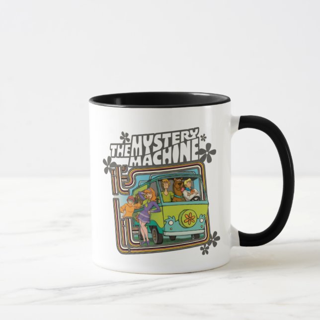Caneca Scooby-Doo | Gráfico de Máquina Misteriosa "Está L (Direita)