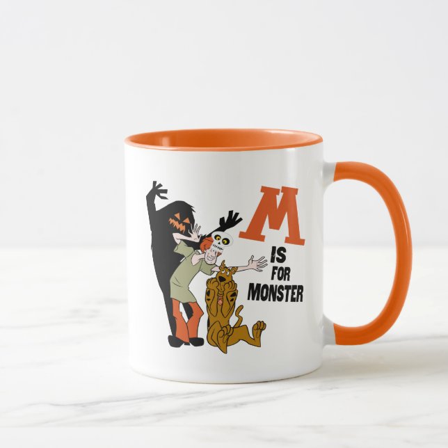 Caneca Scooby-Doo | M é destinado ao Monster (Direita)