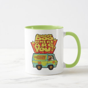 Caneca Scooby-Doo   "onde está você?" Desenhos animados