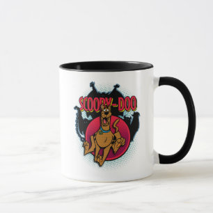 Caneca Scooby-Doo que funciona dos fantasmas gráficos