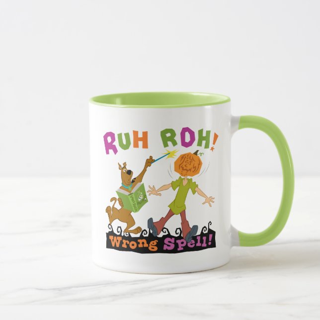 Caneca Scooby-Doo | Ruh Roh! Ortografia Errada! (Direita)