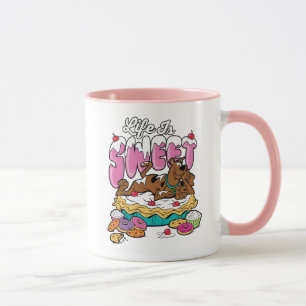 Caneca Scooby-Doo "vida é doce "