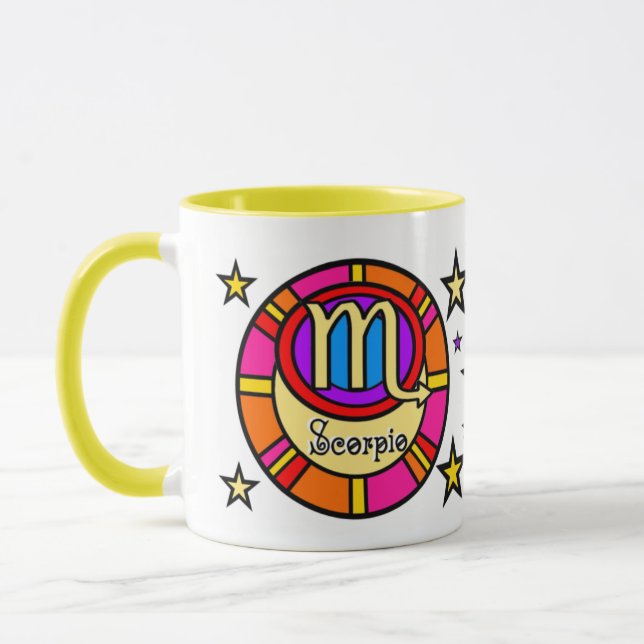 Caneca Scorpio Zodiac - Símbolo Mug (Esquerda)
