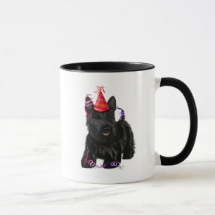 Caneca Scottish Terrier e Party Hat