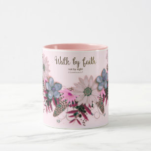 Caneca Script Verso Reino de Mensagem Espiritual