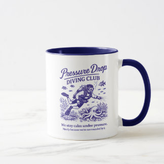Caneca Scuba Diving Funny Club Deep Sea Diver 