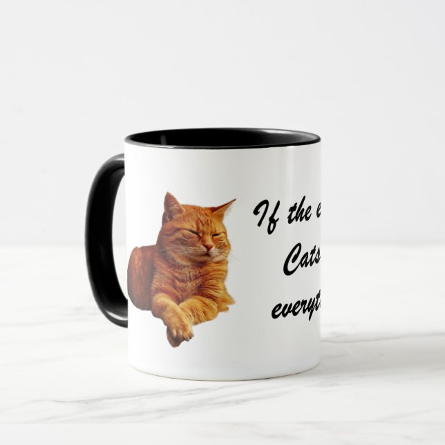 Caneca Se a Terra fosse plana... (Frente Esquerda)