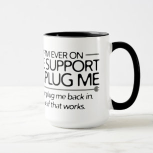 Caneca Se eu estiver algum dia em suporte de vida...