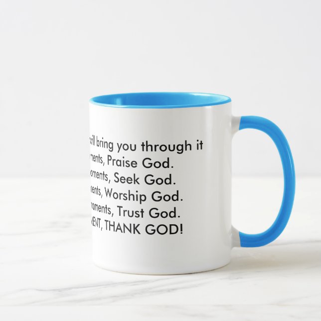 Caneca Se o deus o traz a i, trar-lhe-á o throu… (Direita)