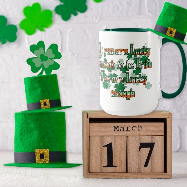 Caneca Se tiver sorte de ser irlandês (Criador carregado)