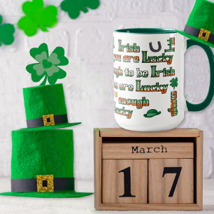 Caneca Se tiver sorte de ser irlandês - personalizado
