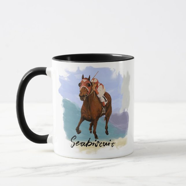 Caneca  “Seabiscuit” – Champion Horse - Personalize Your (Esquerda)
