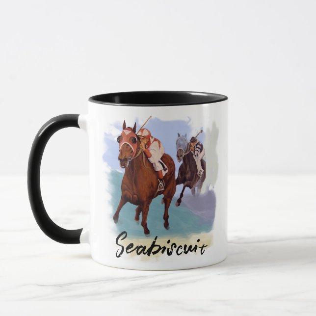Caneca “Seabiscuit” vs War Admiral  - Personalize Your (Esquerda)