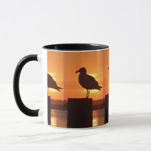 Caneca Seagull Sunset