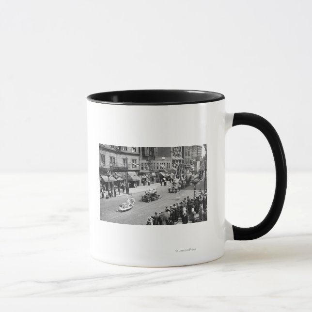 Caneca Seattle, AW Forth of Julho Parade sobre Seneca (Direita)