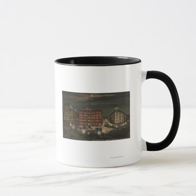 Caneca Seattle, Praça WAPioneer à Noite (Direita)