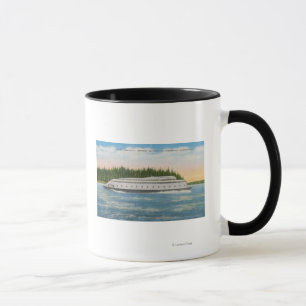 Caneca Seattle, WA - vista da balsa de Kalakala em Puget