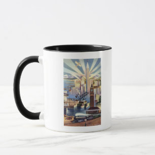 Caneca Seattle, Washington - vista do centro