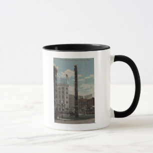 Caneca Seattle, WATotem Pólo no quadrado pioneiro