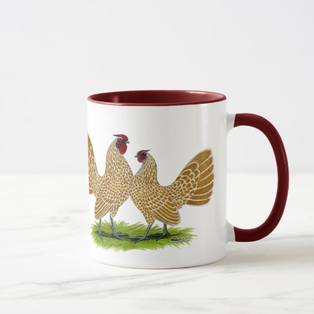 Caneca Sebrights Buff Lacrado (Direita)