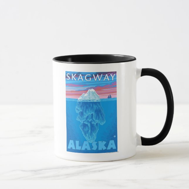 Caneca Seção Cruzada de Iceberg - Skagway, Alasca (Direita)