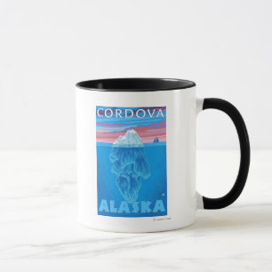 Caneca Seção transversal de Iceberg - Córdova, Alasca