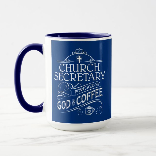 Caneca Secretária da Igreja, Powers de Deus e Café (Esquerda)