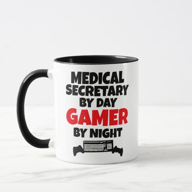 Caneca Secretária Médica por Day Gamer by Night (Esquerda)