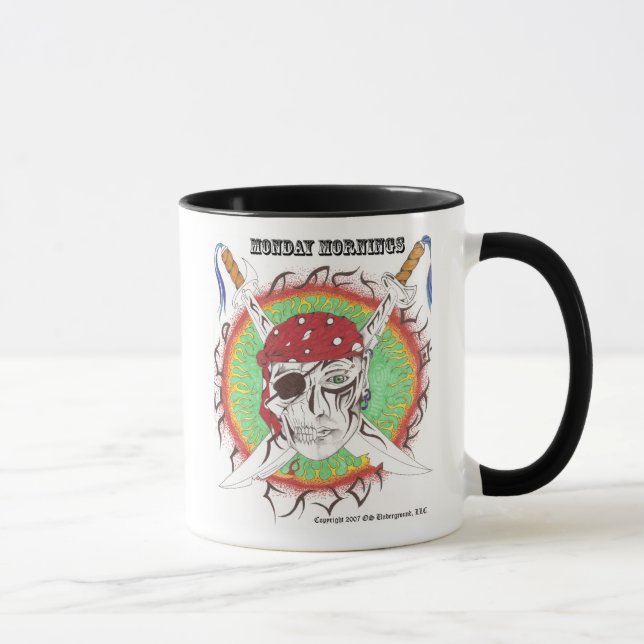 Caneca Segunda-feira de manhã pirata (Direita)