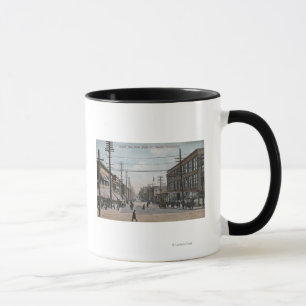 Caneca Segunda opinião da avenida da rua de Pike