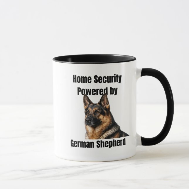 Caneca Segurança Doméstica com Poder de Pastor Alemão (Direita)