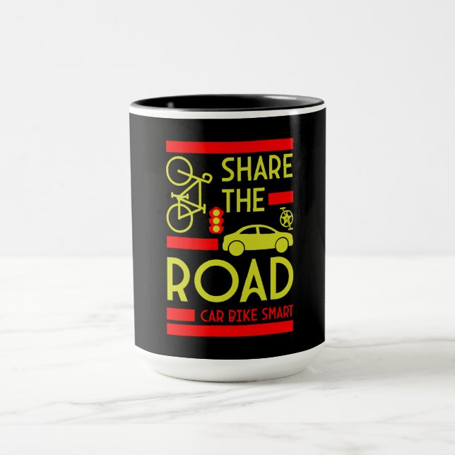 Caneca Segurança Rodoviária de Bicicleta (Centro)