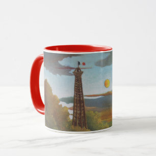 Caneca Seine e Torre Eiffel ao Pôr-do-Sol por Henri Rouss