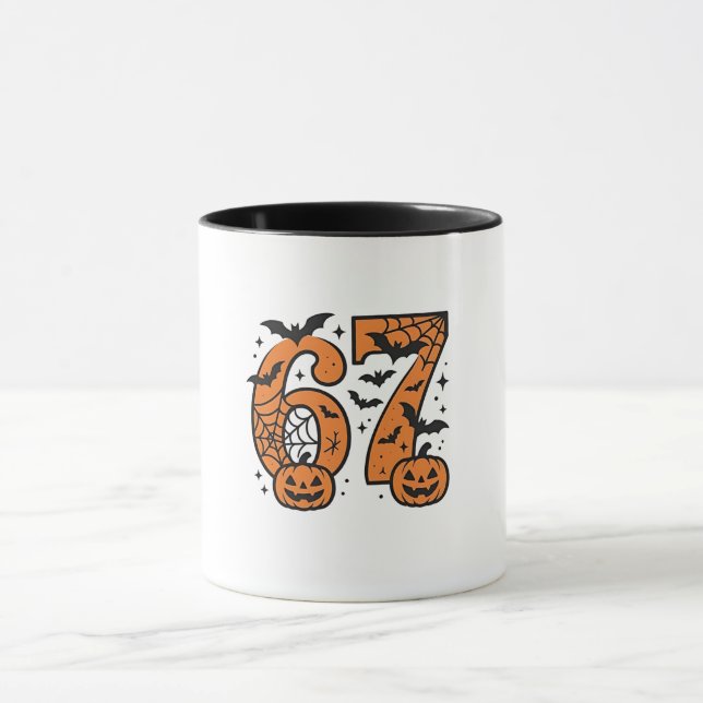 Caneca Seis Sete Memes Halloween 67 Mason Spooky (Centro)