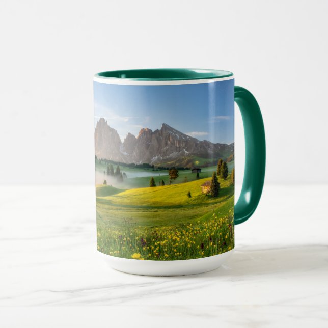 Caneca Seiser Alm, Dolomite Alps, Itália (Frente Esquerda)
