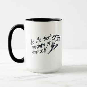 Caneca Seja a Melhor Versão de Si Motivacional 