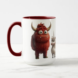 Caneca Seja cuidadoso! Mug com monstro fofo e Unicron